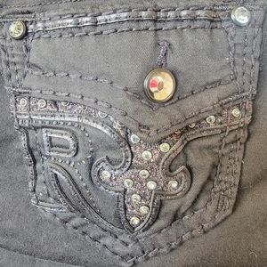 EUC Rock Revival Sundee Women's Skinny Black Jeans Size 26